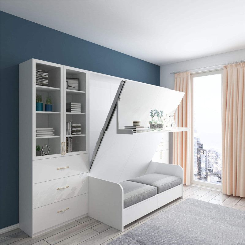 Space Saving Wall Bed Folding Murphy Beds with Sofa