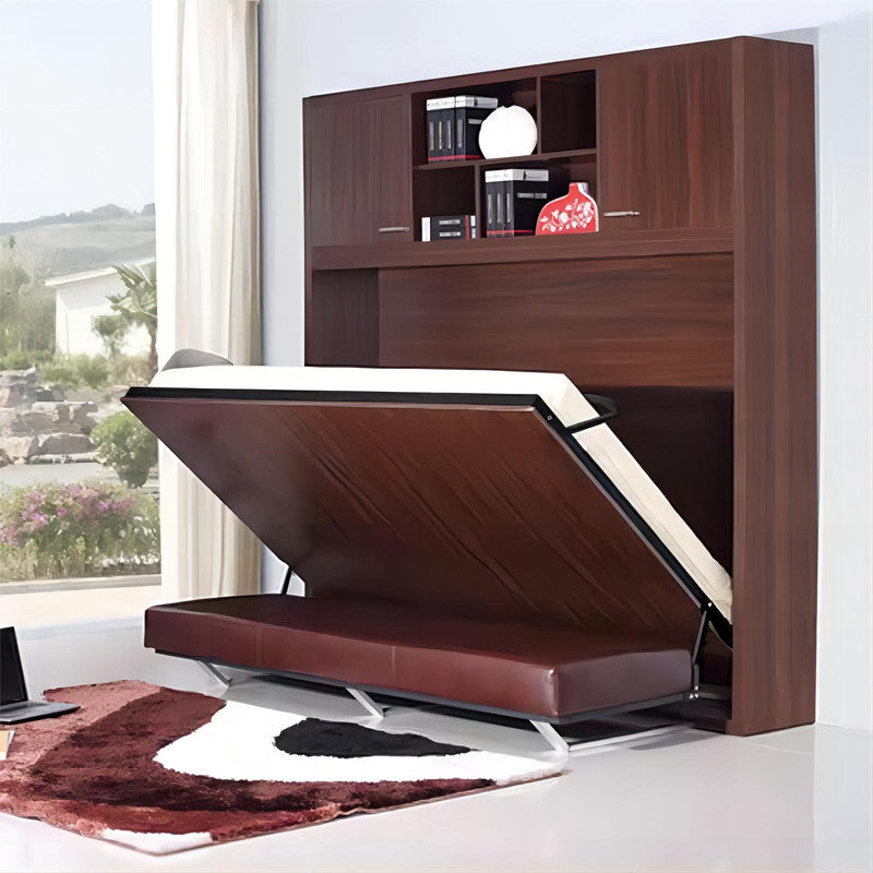 Space Saving Horizontal Murphy Beds Hidden Folding Wall Beds with Desk