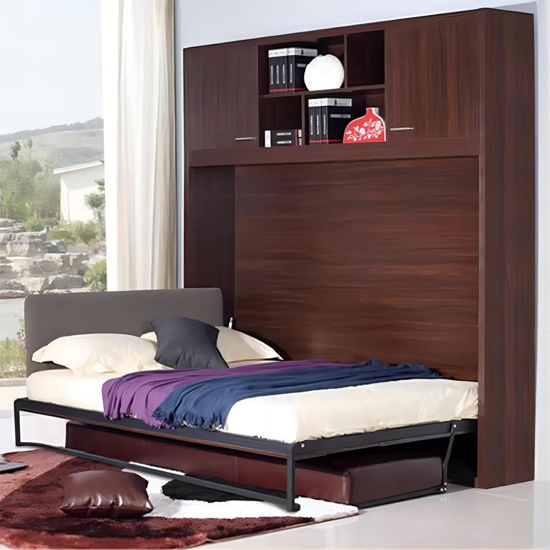 Space Saving Horizontal Murphy Beds Hidden Folding Wall Beds with Desk