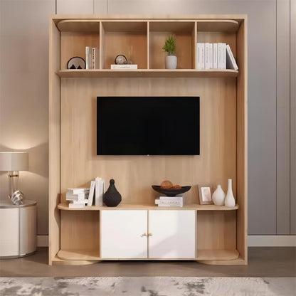 Multipurpose Space-saving Rotating Murphy Wall Bed with TV Cabinet