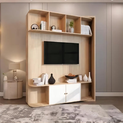 Multipurpose Space-saving Rotating Murphy Wall Bed with TV Cabinet