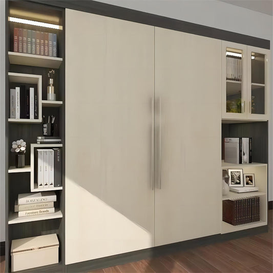 Vertical Folding Mechanical Murphy Bed for Single Apartment Space Saving Hidden Wall Beds