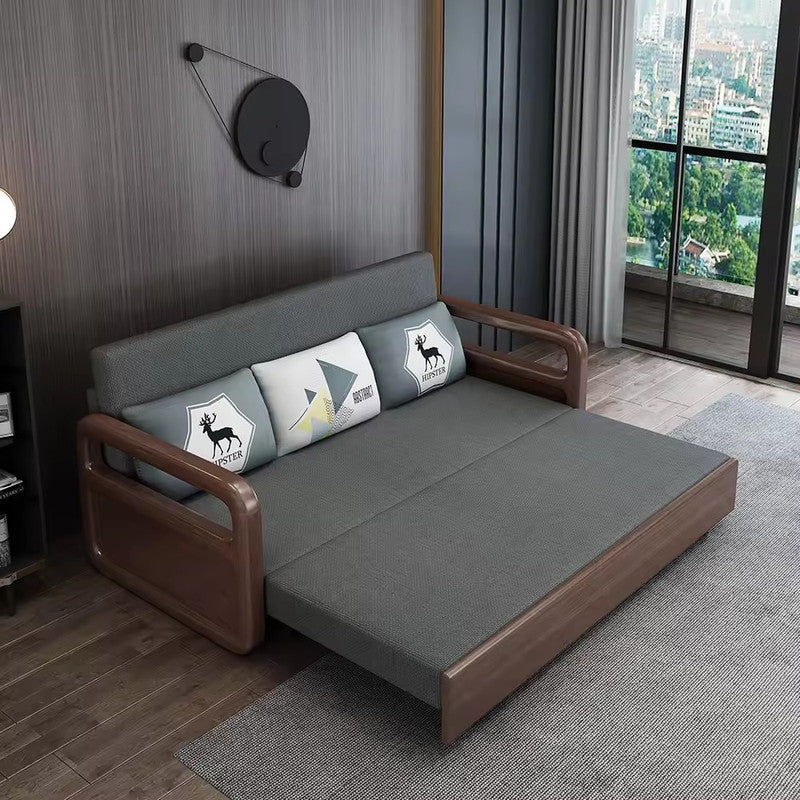 Modern Design Fabric Functional Folding Sleep Sofa Cum Bed with Storage Sleeping Sofa Bed Living Room Sofas