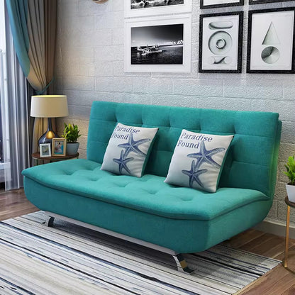 Modern Design Fabric Green Love Seat Folding Sleeping Sleeper Sofa Bed Couch Sofa Cum Bed Hotel Living Room Sofas